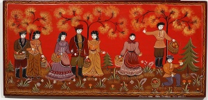 Панно «Грибная пора». Черткова В.А. 1989 г.