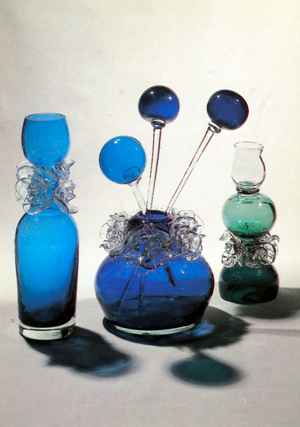 Н.Ю. Ганф. Е.С. Жигалкина. Вазы из комплекта «Цветы».1975