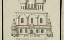 Чертёж из архитектурного альбома Троице-Сергеевой лавры. XVIII в.