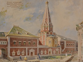 Проект реставрации Больничных палат с церковью в честь преподобных Зосимы и Савватия Соловецких (1635 – 1637). 1945 год.