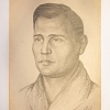 Мария Ломакина. Сабукеев Николай Александрович.<br>1942 г. Бумага, карандаш