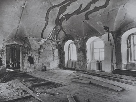 Больничные палаты 1635 - 1637 гг. в процессе реставрации.