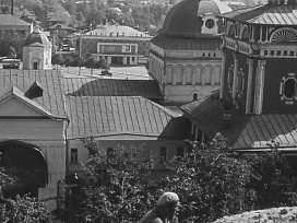 Восстановление позакомарного покрытия Успенского собора по проекту В. Балдина. <br> 1967 год